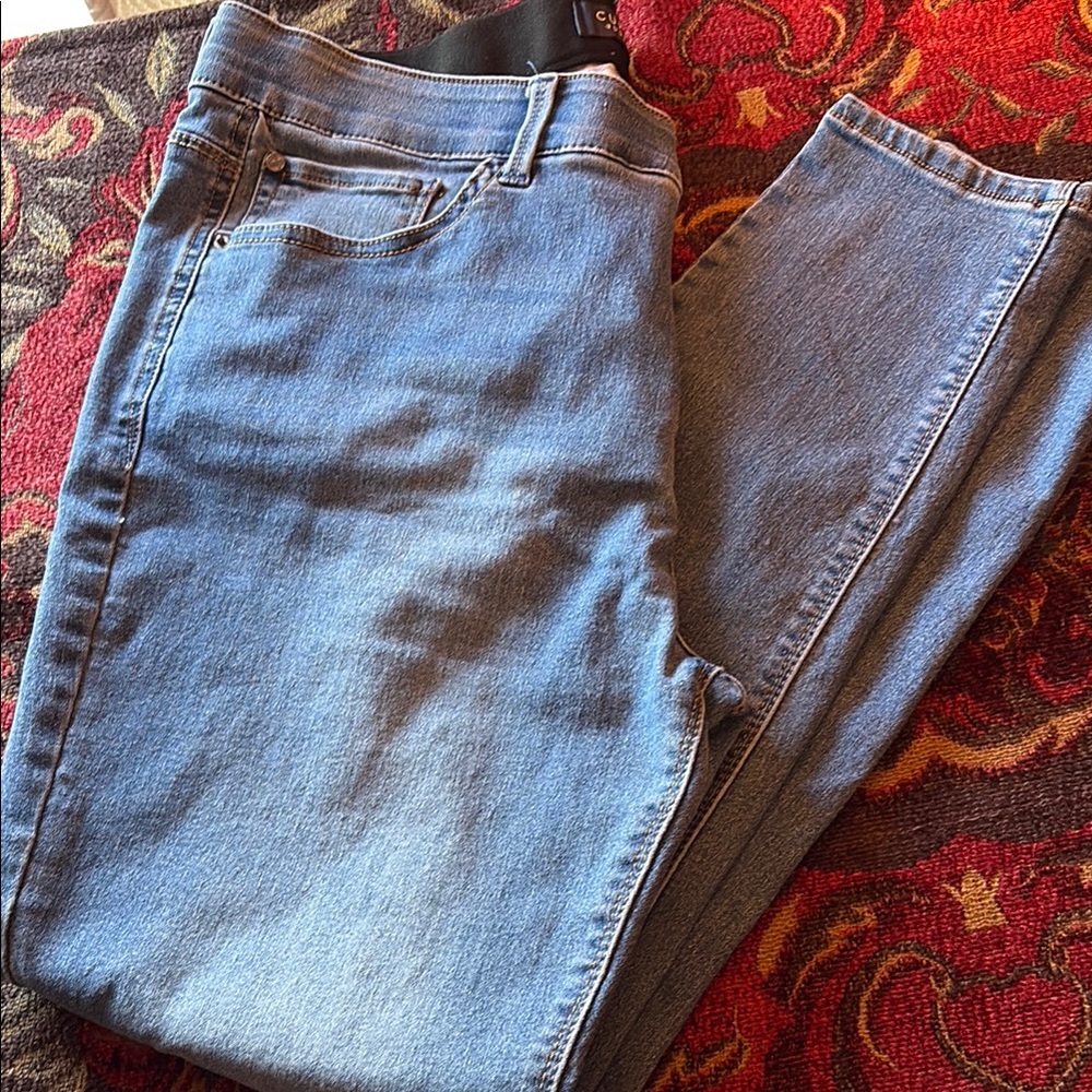Curve Appeal Women's Blue Jeans EUC Sz 14 - Picture 7 of 11